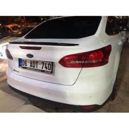 Ford Focus (12-18) Spoiler Superior de Maletero para Carrocería Sedán 3, 3.5, 4 Negro Brillante