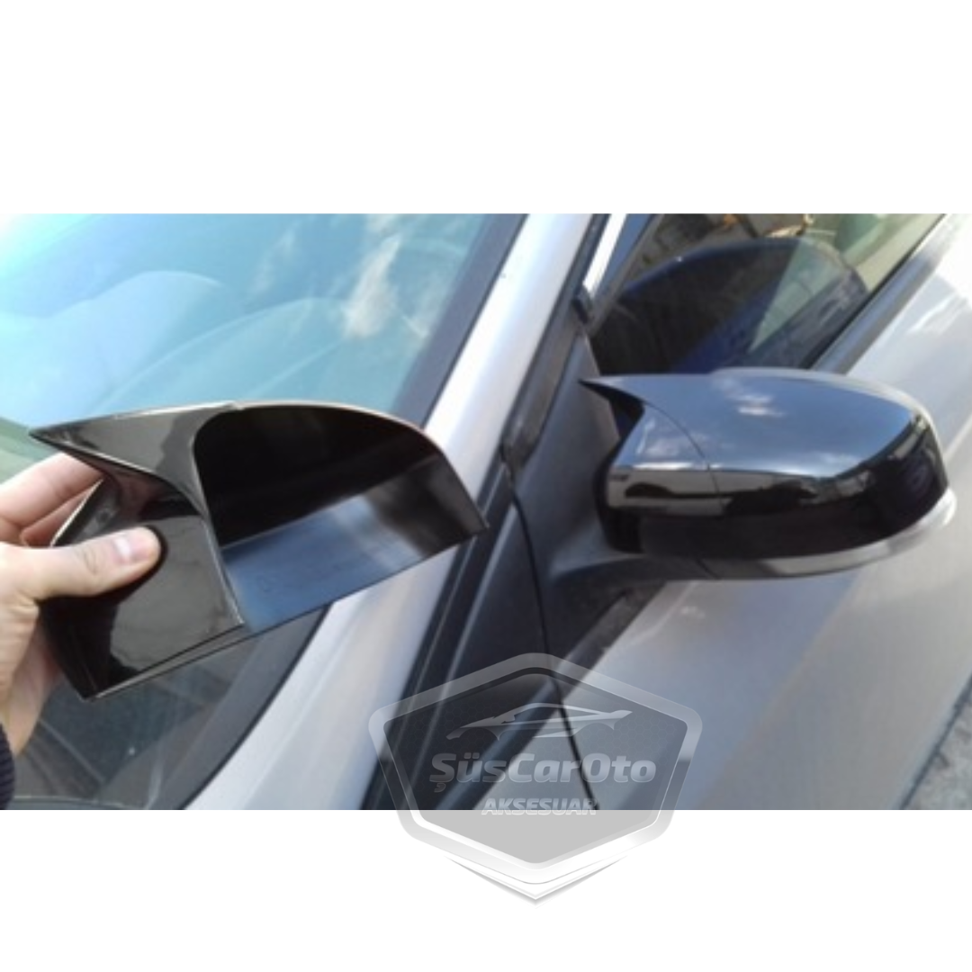 Ford Focus 2.5 2009-2011 Carcasa de Espejo Batwing Negro Piano Plástico ABS