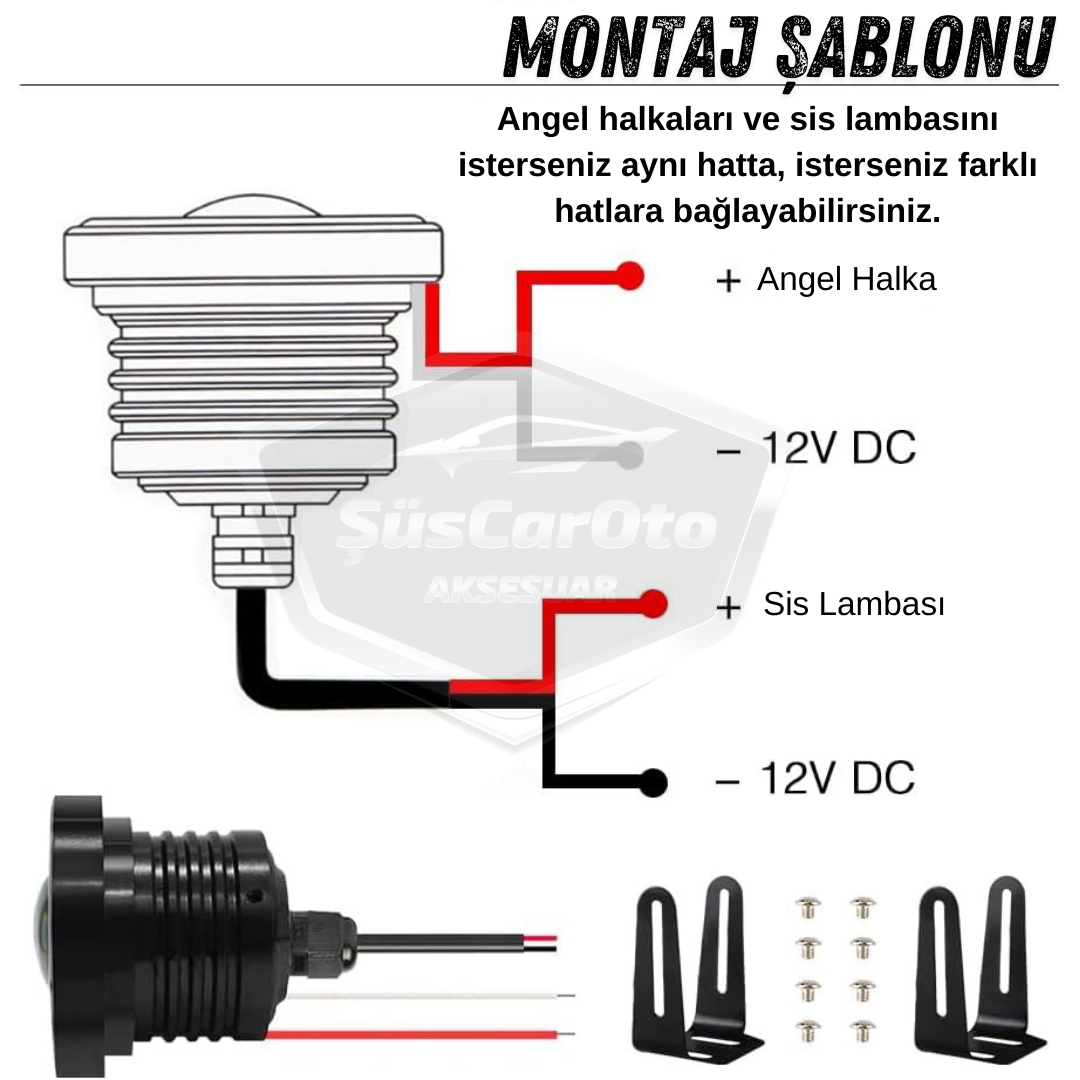 Faros antiniebla universales de 76 mm con proyector de ojos de ángel, luz diurna con anillo azul, metal impermeable, 2 unidades, compatibles con Ford Focus 3 2011-2014