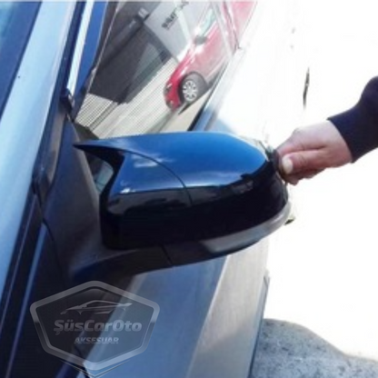 Ford Focus 3 3.5 2011-2018 Carcasa de retrovisor Batman Bat Negro Piano ABS Plástico