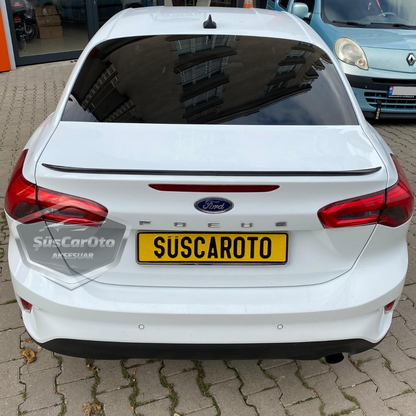 Alerón de Maletero para Ford Focus 4 Sedán 2018 y Posteriores, en Negro Brillante Piano Black