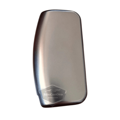 Funda de silicona para llave compatible con Ford Focus Fiesta Courier Cmax Mondeo Kuga Galaxy Ecosport B Max C Max Tourneo, tapa para llave de coche, llavero amortiguador, gris titanio oscuro PNT115