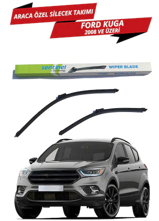 Ford Kuga 2008-2012 Sentinel - Juego de limpiaparabrisas delantero especial para vehículo (izquierdo y derecho)