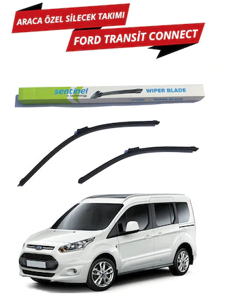 Juego de escobillas limpiaparabrisas delanteras tipo banana específicas para vehículos Ford Transit Connect 2013 en adelante Sentinel (derecha e izquierda)