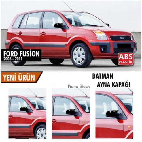Ford Fusion 2006 - 2011 Carcasa de Espejo Batman Bat Piano Black Plástico ABS