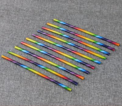 Juego de molduras decorativas para la rejilla de ventilación del aire acondicionado del coche, diseño de arco iris