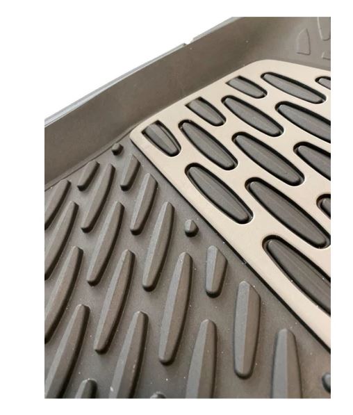 Alfombra Universal 3D extra profunda de piscina de color zafiro, gris