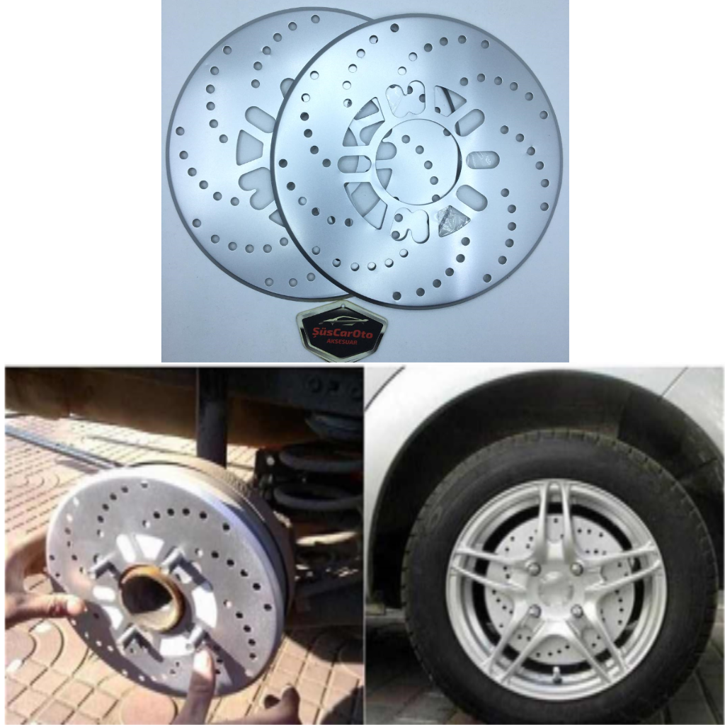 Disco Universal de Acero para Campana, Juego de 2 piezas, 14'' y más, Plata