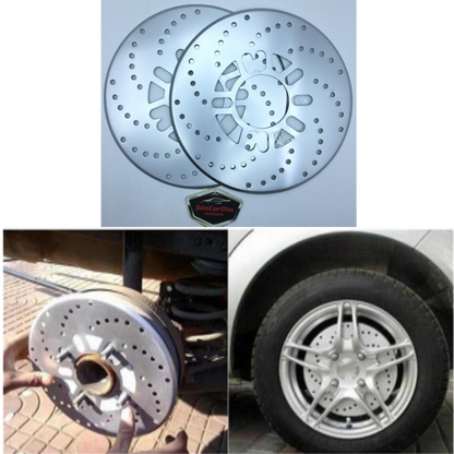 Disco Universal de Acero para Campana, Juego de 2 piezas, 14'' y más, Plata