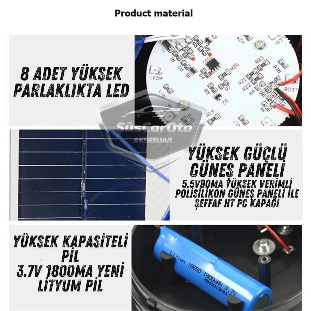 Lámpara de techo estroboscópica magnética solar, tipo redonda, para todoterreno, ambulancia, camión de bomberos, rescate, estroboscópica, impermeable, azul, inalámbrica
