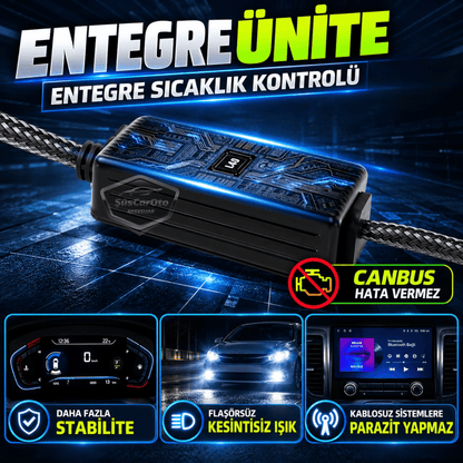 H4 Lazer Mercekli Far Ampulü Ufuk Çizgili Otomobil Araç Motosiklet Uyumlu Profesyonel Mini Projektör LED Beyaz Led Xenon Lamba 8200LM Şimşek Etkili Uzun Kısa 2 Adet 9/32v 70W