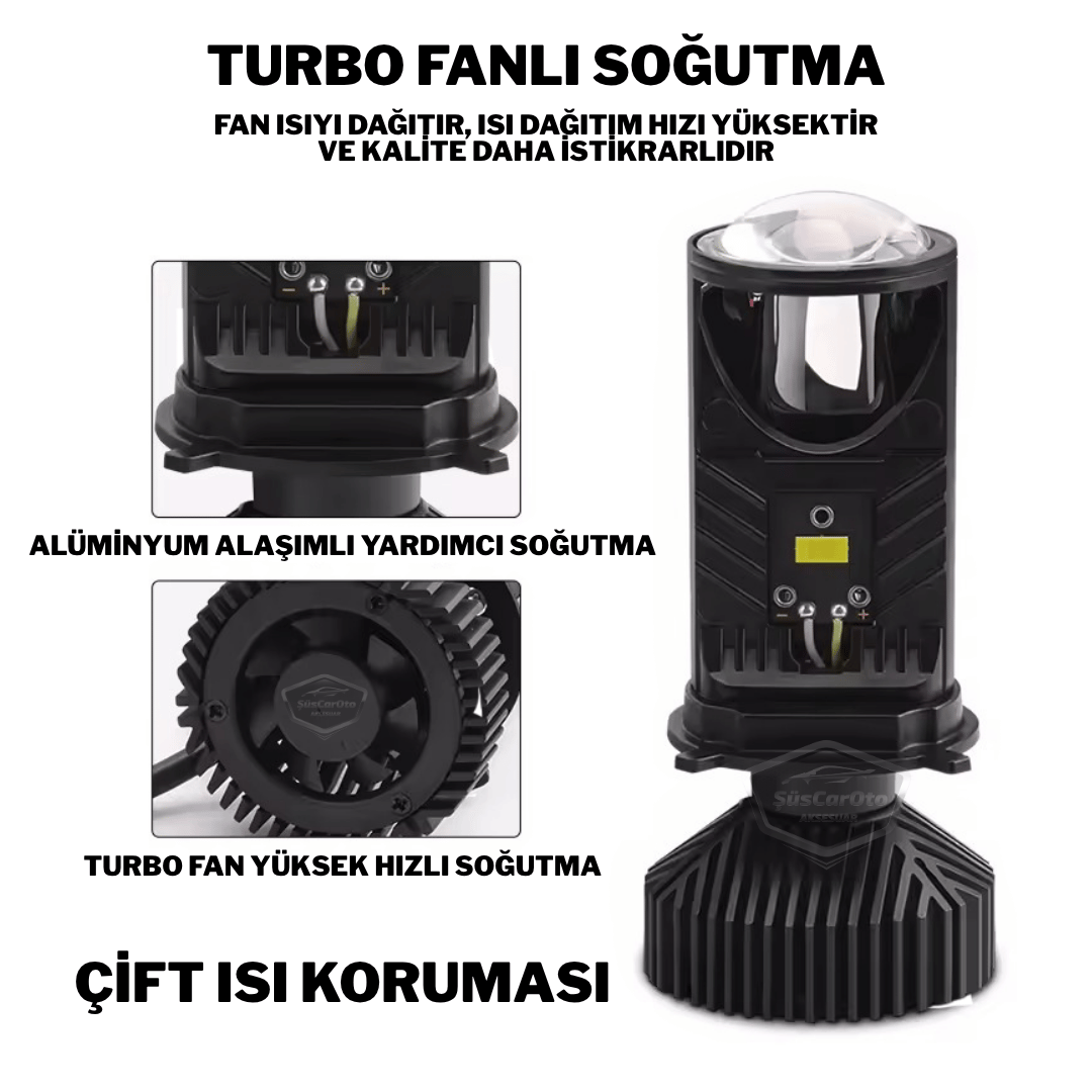 H4 Lazer Mercekli Far Ampulü Ufuk Çizgili Otomobil Araç Motosiklet Uyumlu Profesyonel Mini Projektör LED Beyaz Led Xenon Lamba Şimşek Etkili Uzun Kısa 2 Adet 9/36v