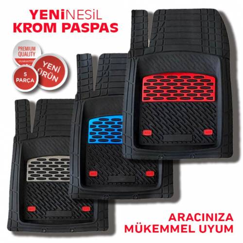 Alfombrilla de goma 3D universal extra profunda color zafiro para automóvil