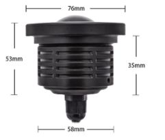 Faro antiniebla Angel con lente universal de metal impermeable de 76 mm con ojos de ángel azules