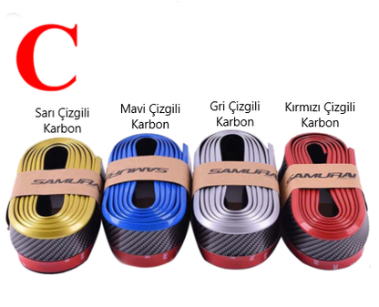 SAMURAI Labio Delantero de Color Ez Lip Suave Flexible 3M Adhesivo Extra 2.5 m