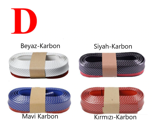 SAMURAI Labio Delantero de Color Ez Lip Suave Flexible 3M Adhesivo Extra 2.5 m