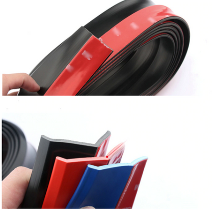 SAMURAI Labio Delantero de Color Ez Lip Suave Flexible con Adhesivo 3M Adicional de 2.5 m Carbono