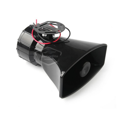 Sirena universal con mando a distancia adaptable a cualquier vehículo, 8 sonidos de sirena diferentes, bocina potente de policía, 12V 100W