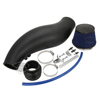 Honda Civic 1.6L EG EK 1992-2000 Uyumlu Performans & Ses Arttırıcı Yüksek Akışlı Soğuk Spor Açık Hava Filtre Kiti Emme Borusu Set Bigtube +6 Hp 52-89 mm Siyah Mavi