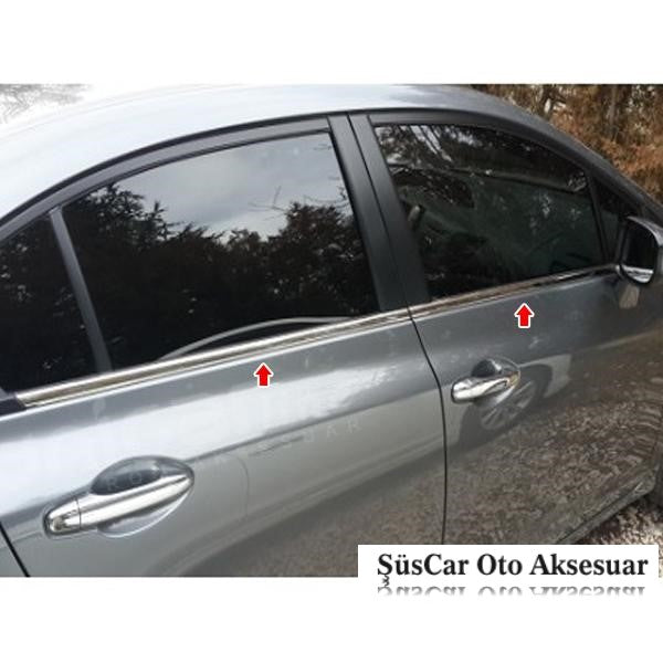 Honda Civic 2006-2011 Sedán Embellecedor Cromado de Ventana 4 Puertas 6 Piezas Acero Inoxidable