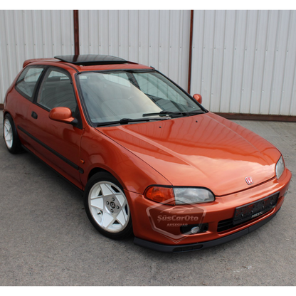 Honda Civic EG 1991-1995 Lip de Laguna Universal Flexible Delantero 2 Piezas para Parachoques Spoiler Delantero