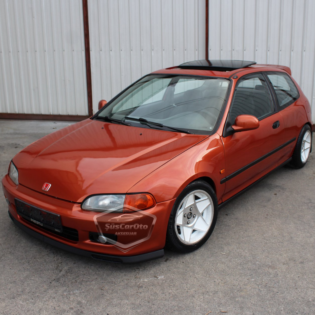 Honda Civic EG 1991-1995 Lip de Laguna Universal Flexible Delantero 2 Piezas para Parachoques Spoiler Delantero