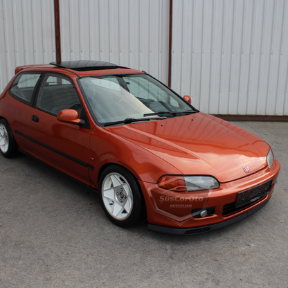 Honda Civic EG 1991-1995 Lip de Laguna Universal Flexible Delantero 2 Piezas para Parachoques Spoiler Delantero