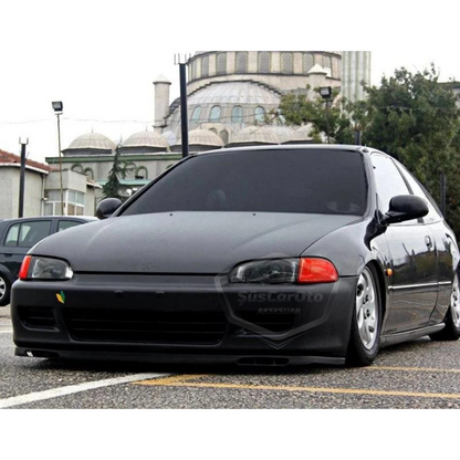 Honda Civic EG 1991-1995 Lip de Laguna Universal Flexible Delantero 2 Piezas para Parachoques Spoiler Delantero