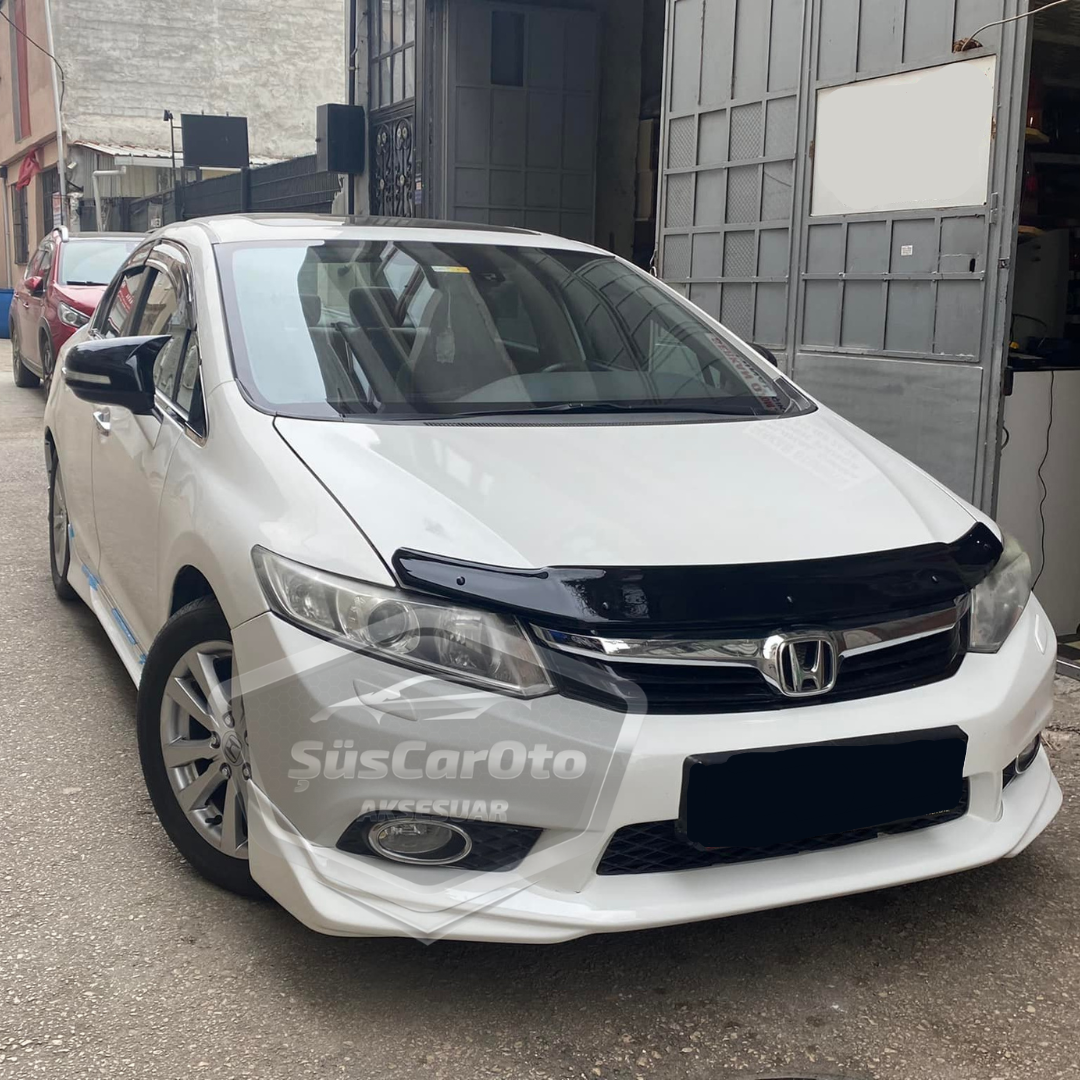 Honda Civic FB7 2012-2016 Cubierta de espejo de murciélago Batman Piano Black ABS Plástico