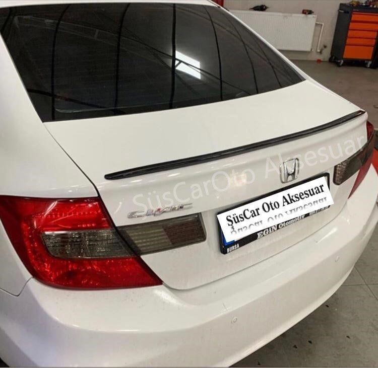Honda Civic Fb7 12-16 Spoiler Maletero Borde Maletero Piano Black