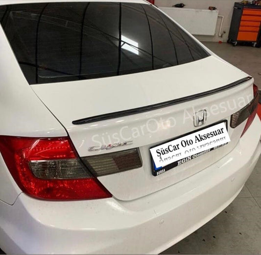 Honda Civic Fb7 12-16 Spoiler Maletero Borde Maletero Piano Black