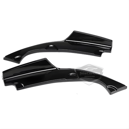 Honda Civic FC5 2016-2021 Araca Özel Parlak Siyah Arka Çıkıntılı Flap Kanatlı Arka Ek ABS Plastik Piano Black Arka Tampon Bıçak