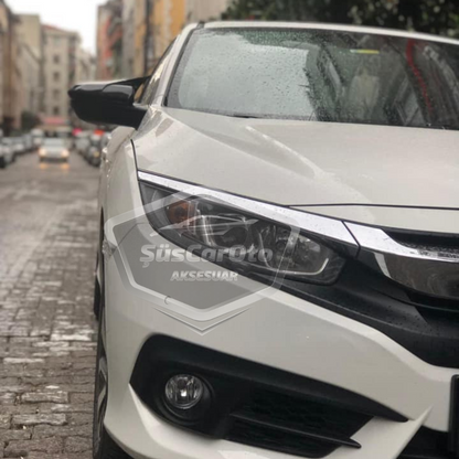 Honda Civic FC5 FK7 2016-2021 Tapa de Espejo Murciélago Batman Negro Piano Plástico ABS