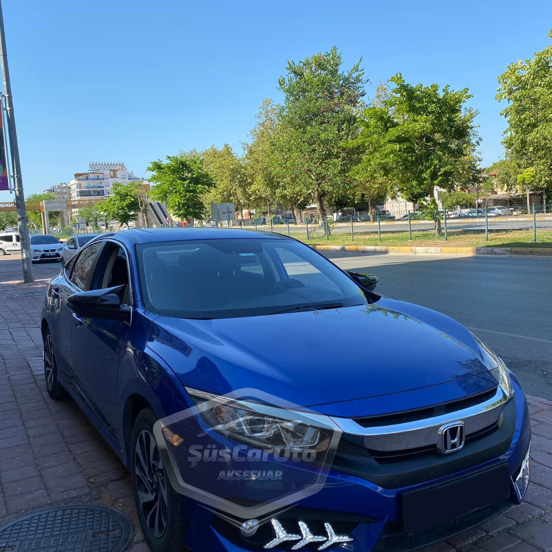 Honda Civic FC5 FK7 2016-2021 Tapa de Espejo Murciélago Batman Negro Piano Plástico ABS