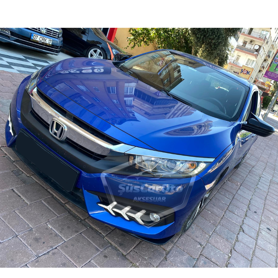 Honda Civic FC5 FK7 2016-2021 Tapa de Espejo Murciélago Batman Negro Piano Plástico ABS