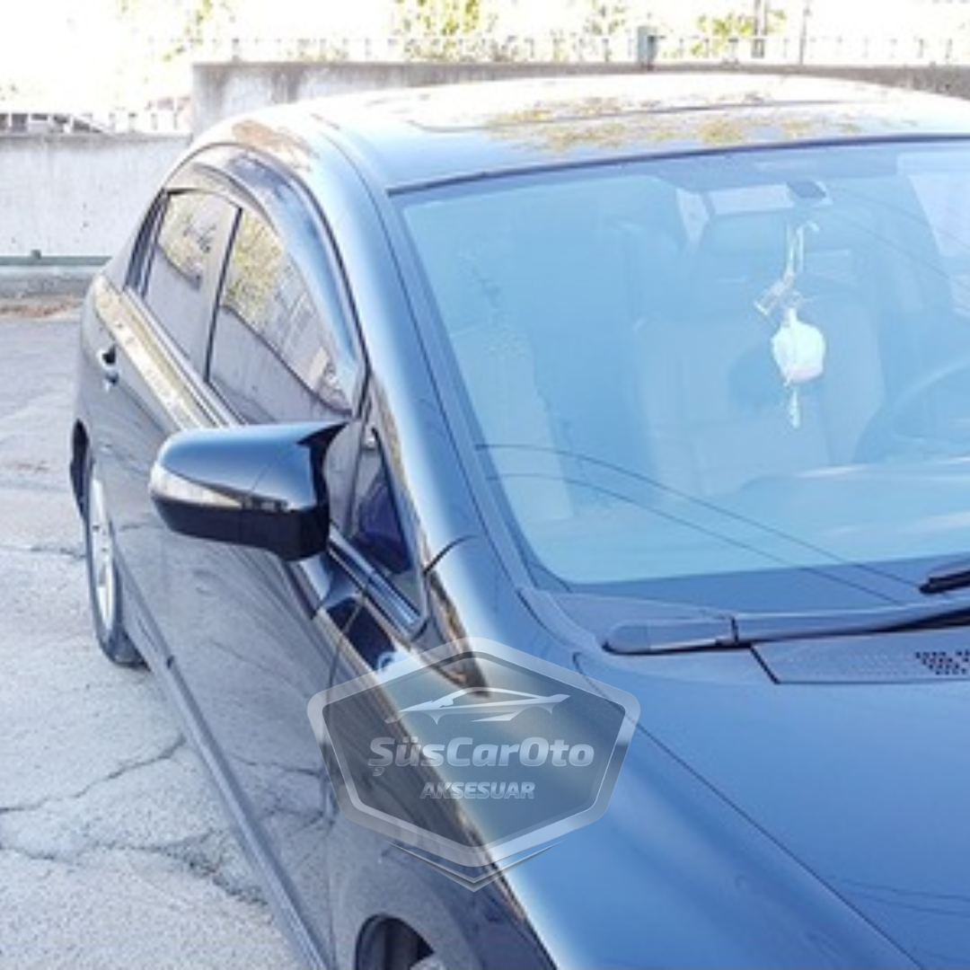 Honda Civic FD6 2006-2011 Carcasa de espejo estilo Batman de plástico ABS negro piano