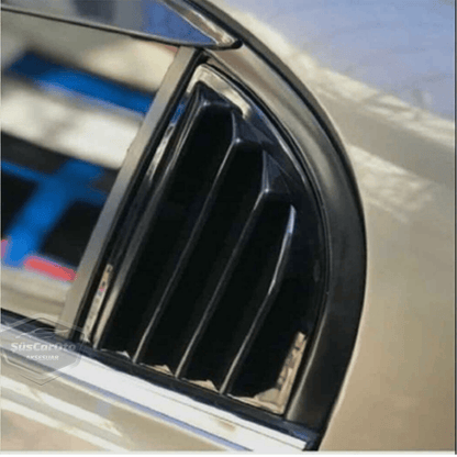 Honda Civic FD6 2006-2011 Rejilla Ventana Trasera Mariposa Compatible Visor Ventana Trasera Mariposa Ventilación Conjunto Derecho Izquierdo Negro Brillante