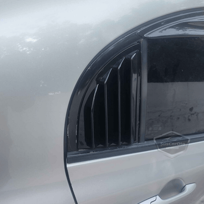 Honda Civic FD6 2006-2011 Rejilla Ventana Trasera Mariposa Compatible Visor Ventana Trasera Mariposa Ventilación Conjunto Derecho Izquierdo Negro Brillante