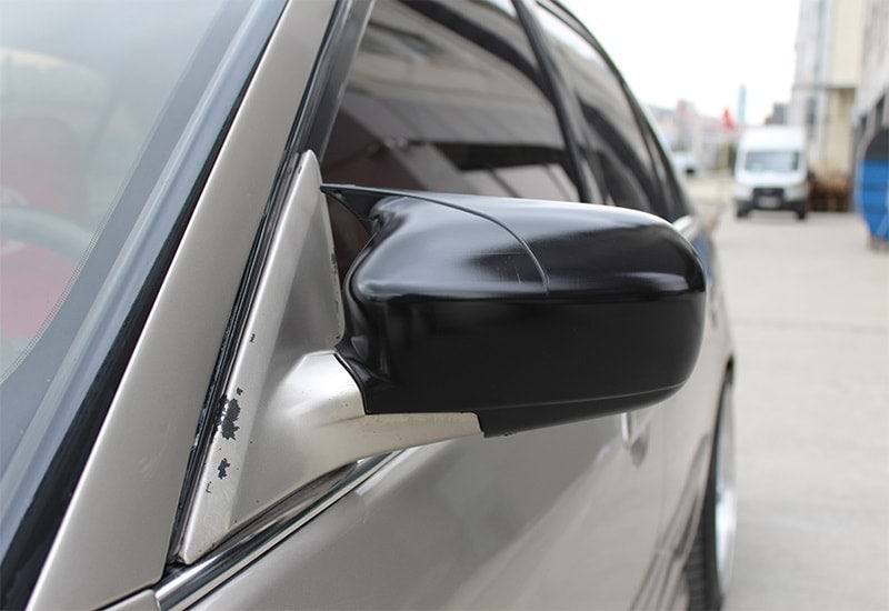 Honda Civic Vtec 2 2002-2005 Cubierta de espejo Batman Murciélago Negro Piano Plástico ABS