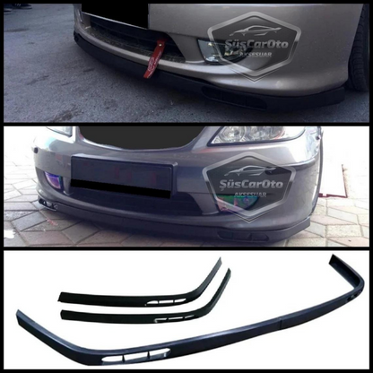 Honda Civic Vtec2 2001-2006 Compatible Universal Laguna Lip Labio Delantero Flexible 2 Piezas Spoiler Delantero Del Parachoques Inferior