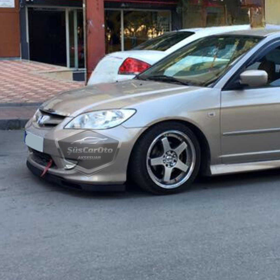 Honda Civic Vtec2 2001-2006 Compatible Universal Laguna Lip Labio Delantero Flexible 2 Piezas Spoiler Delantero Del Parachoques Inferior
