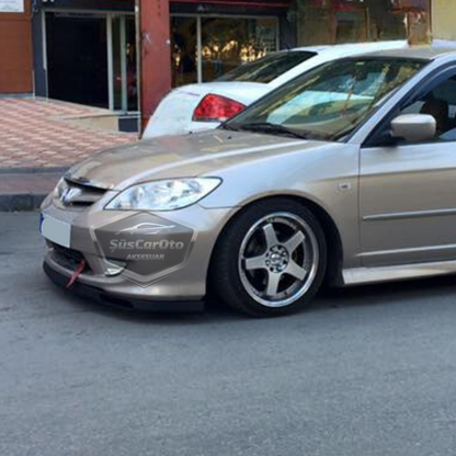 Honda Civic Vtec2 2001-2006 Compatible Universal Laguna Lip Labio Delantero Flexible 2 Piezas Spoiler Delantero Del Parachoques Inferior