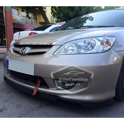 Honda Civic Vtec2 2001-2006 Compatible Universal Laguna Lip Labio Delantero Flexible 2 Piezas Spoiler Delantero Del Parachoques Inferior