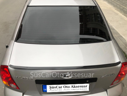 Spoiler de maletero y moldura de maletero Piano Black para Hyundai Accent Admire