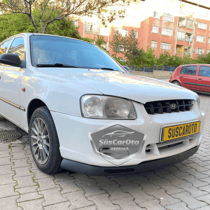 Hyundai Accent Admire Millennium 2000-2006 Compatible Universal V2 Spoiler Delantero Flexible Laguna Lip 2 Piezas Separador Delantero Faldón Delantero