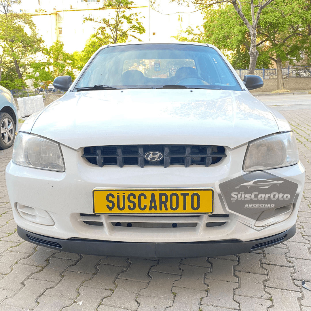 Hyundai Accent Admire Millennium 2000-2006 Compatible Universal V2 Spoiler Delantero Flexible Laguna Lip 2 Piezas Separador Delantero Faldón Delantero