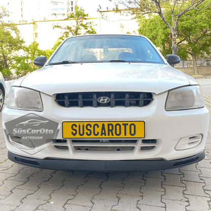 Hyundai Accent Admire Millennium 2000-2006 Compatible Universal V2 Spoiler Delantero Flexible Laguna Lip 2 Piezas Separador Delantero Faldón Delantero