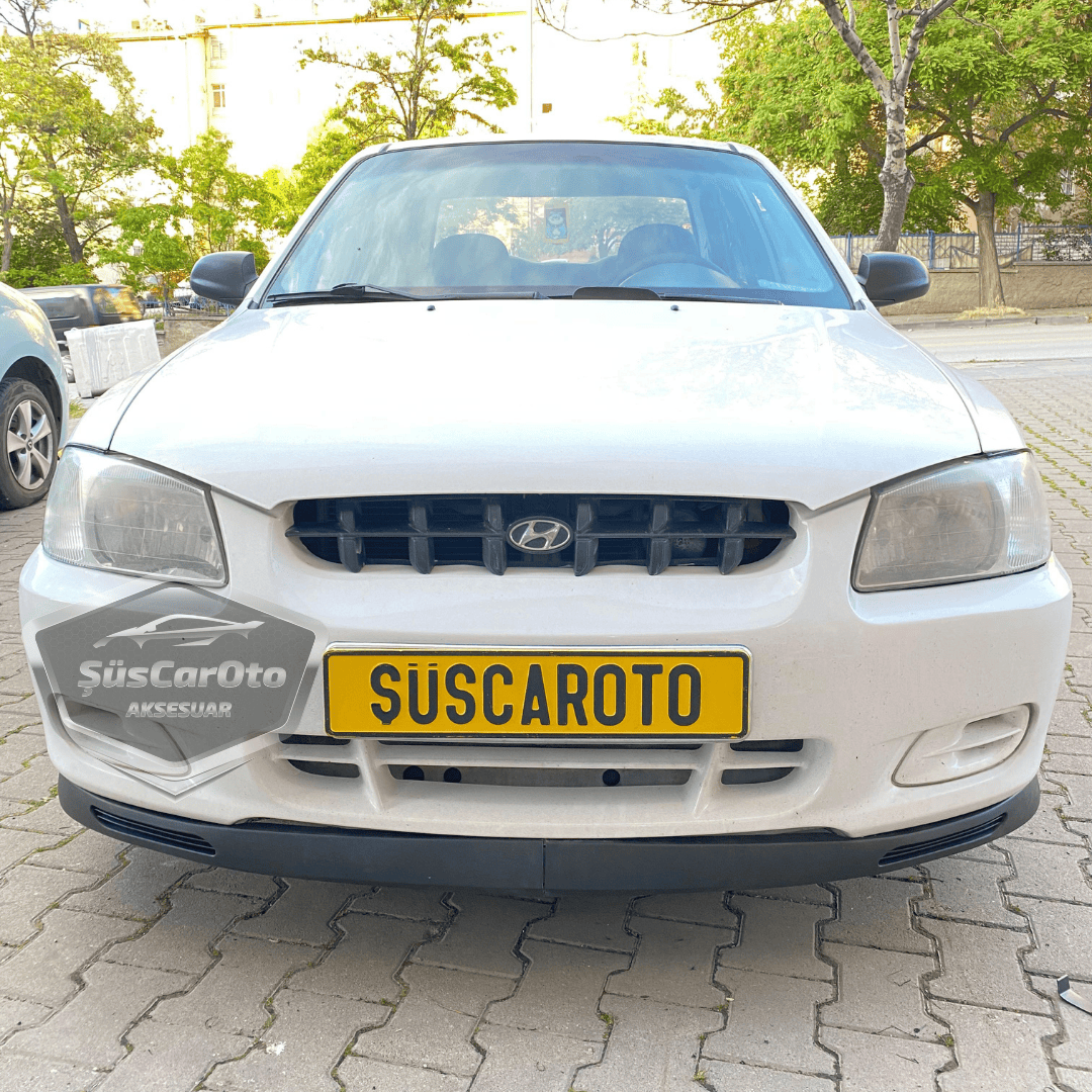 Hyundai Accent Admire Millennium 2000-2006 Compatible Universal V2 Spoiler Delantero Flexible Laguna Lip 2 Piezas Separador Delantero Faldón Delantero