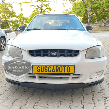 Hyundai Accent Admire Millennium 2000-2006 Compatible Universal V2 Spoiler Delantero Flexible Laguna Lip 2 Piezas Separador Delantero Faldón Delantero