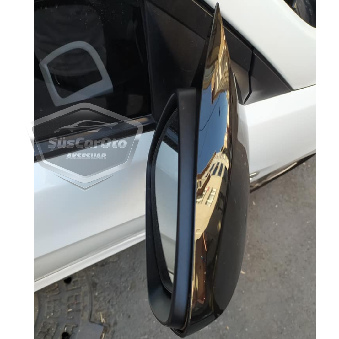Hyundai Accent Blue 2010-2018 Cubierta de Espejo Murciélago Batman sin Señal Plástico ABS Negro Piano